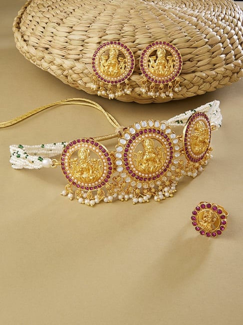 Zaveri pearls on sale temple jewellery