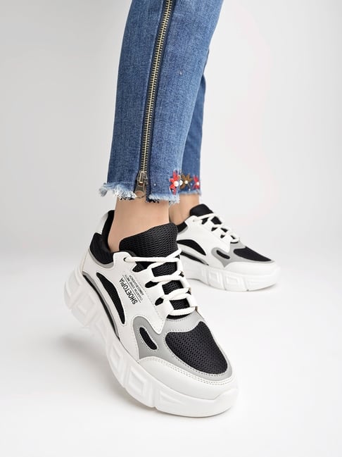 Buy Shoetopia Women's Black Sneakers for Women at Best Price