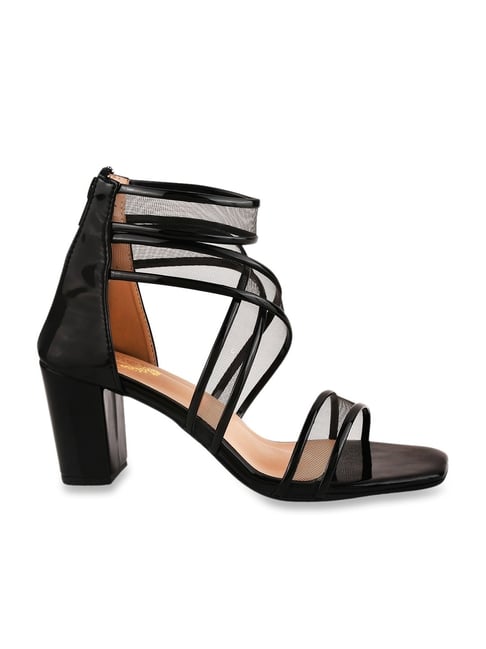 Womens black strappy online sandals