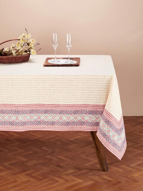 Fabindia Multicolor Cotton 82 TC 198 GSM Bhoomi Table Cover - Set of 6-image-40