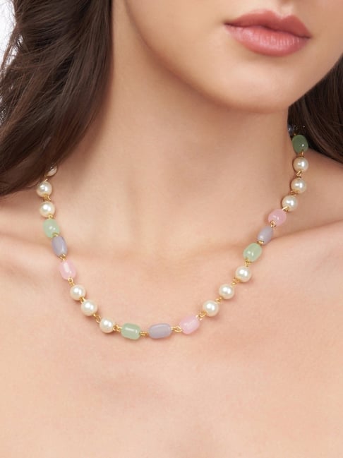 Imeora - Imeora Multicolor Pearl Bunch Necklace Free Shipping & COD  Available See all at https://imeora.in/collections/pearl-necklaces |  Facebook