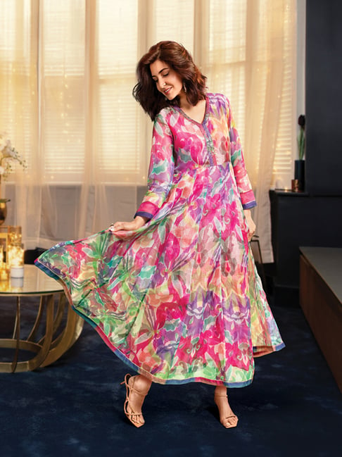 chinese dress ladies A-Line Maxi Ethnic Dress with Jacket XL main image 1