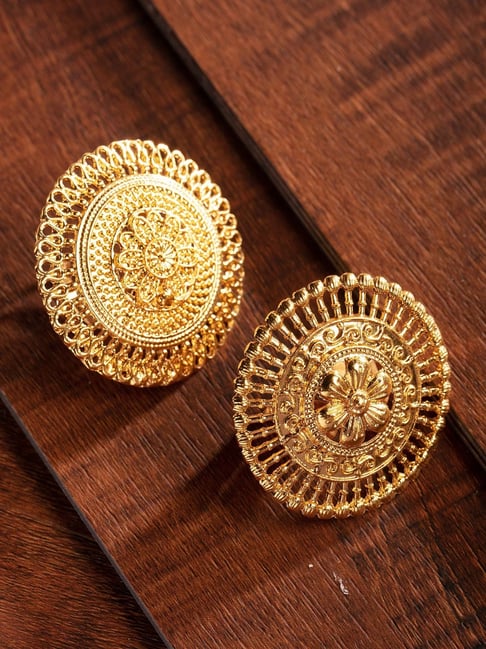Zaveri Pearls Combo Of 2 Splendid Gold Look Finger Rings-ZPFK9371-picture-32