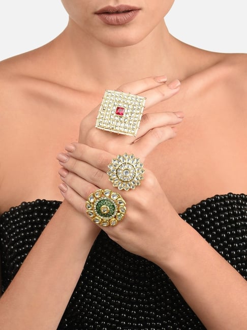 Replica Oversized Finger Ring with Ghungroo – StyleBuzz