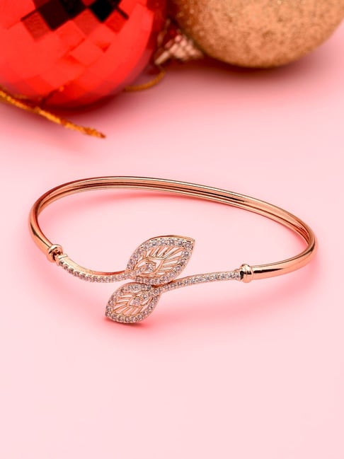 Buy Zaveri Pearls Rose Gold Bracelet-ZPFK11913 Online At Best