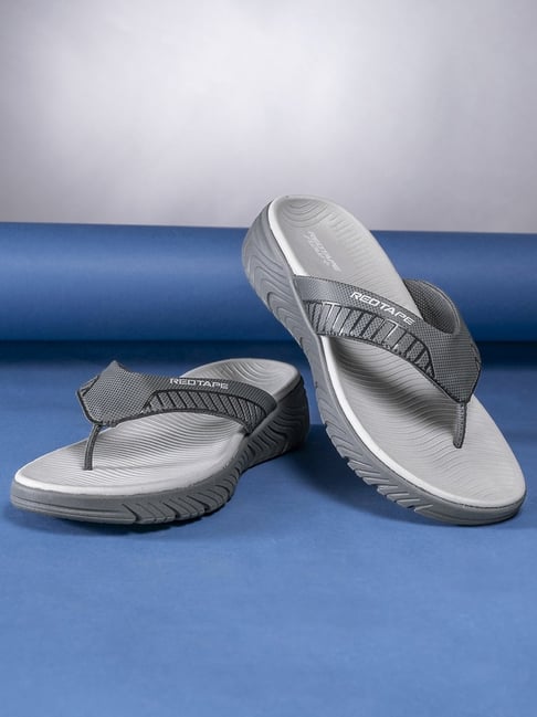 Red Tape Men s Grey Flip Flops