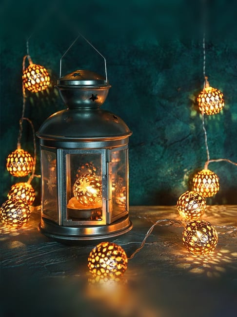 Xergy Moroccan Ball LED String Fairy Lights Outdoor & Indoor for Home Decoration Light (Warm White)