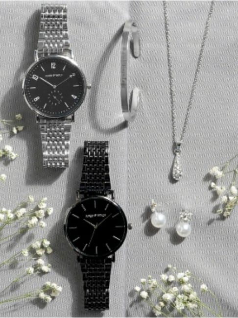 Joker & WItch JWGS57 Analog watch for Couples with Bracelet, Necklace & earring-picture-13