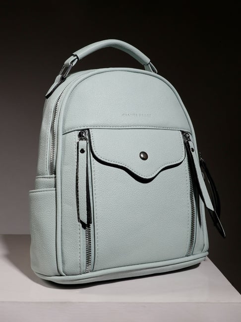 HauteSauce Mint Green Large Leather Mini Backpack