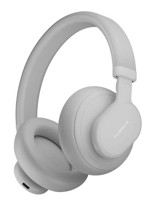 Hammer Bash Max Over The Ear Wireless Bluetooth Headphones with Mic,Touch Control (Cool Grey)