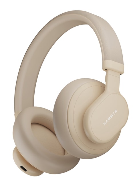 Hammer Bash Max Over The Ear Wireless Bluetooth Headphones with Mic,Touch Control (Apricot)