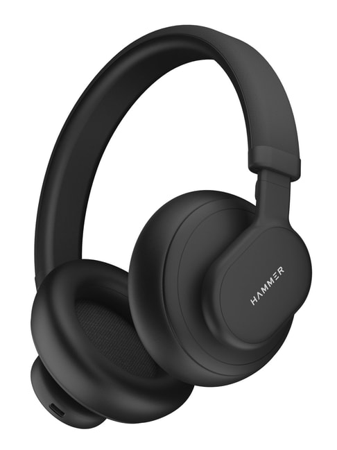 Hammer Bash Max Over The Ear Wireless Bluetooth Headphones with Mic,Touch Control (Black)