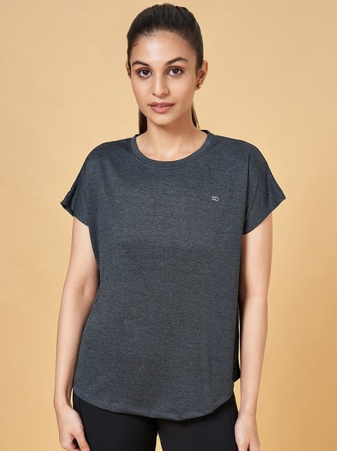 Ajile by Pantaloons Black Regular Fit Sports T-Shirt-picture-80