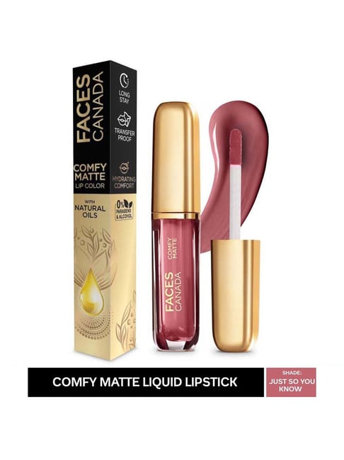 Buy FACESCANADA Comfy Silk Liquid Lipstick - Zealous Red 10, 3ml