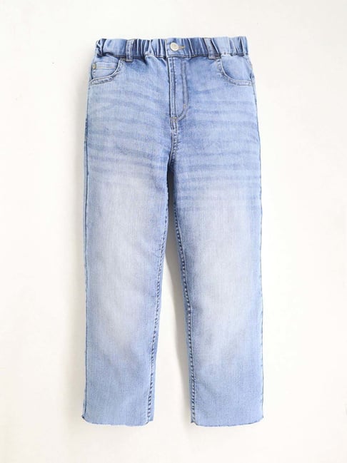 Cherry Crumble By Nitt Hyman Kids Blue Regular Fit Jeans
