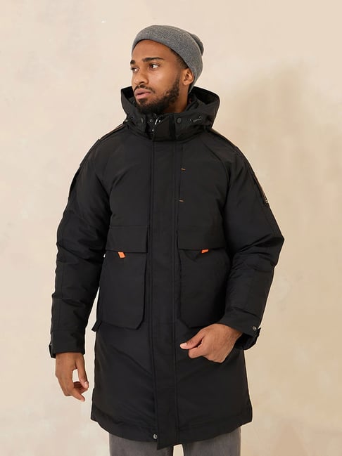 Buy Styli Black Relaxed Fit Puffer Jackets for Mens Online Tata CLiQ