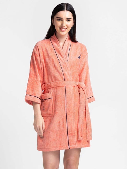 Nautica Highline Coral Cotton 500 GSM Ultra Soft Bath Robe