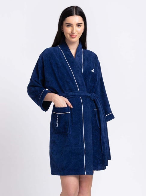 Chelsea Blue Dressing Gown - For Her from The Luxe Company UK