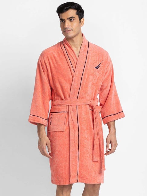 Nautica Highline Coral Cotton 500 GSM Ultra Soft Bath Robe