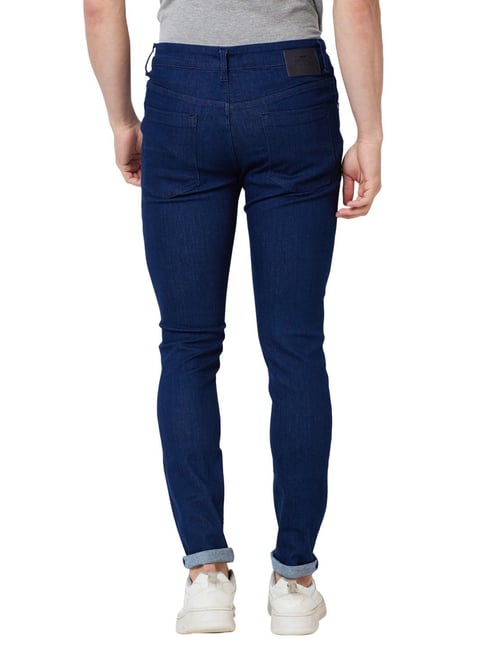 Park Avenue Blue Super Slim Fit Jeans - Main Image