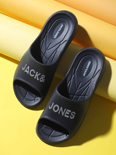 Jack & Jones Men's Black Slides-picture-44