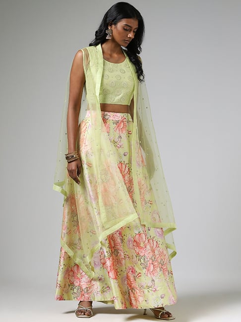 Ivory Embroidered split jacket With Skirt Designer Long Pakistani Bridal  Dress | eBay