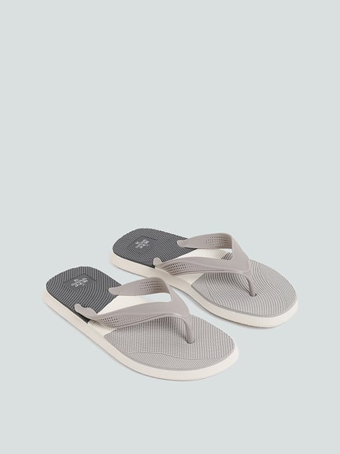 SOLEPLAY by Westside Sporty Grey Color Block Flip Flop