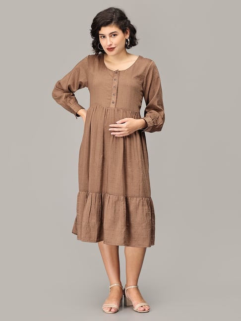 Buy online Women's Ruffle Solid Dress from western wear for Women by Ed for  ₹689 at 47% off | 2024 Limeroad.com