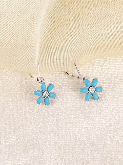 The Real Effect London 800 Sterling Silver Drop Earrings for Women