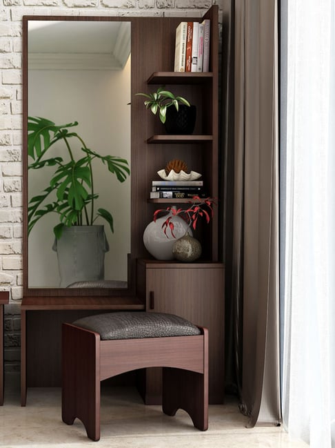 Durian Nina Red Engineered Wood Dressing Table-image-1