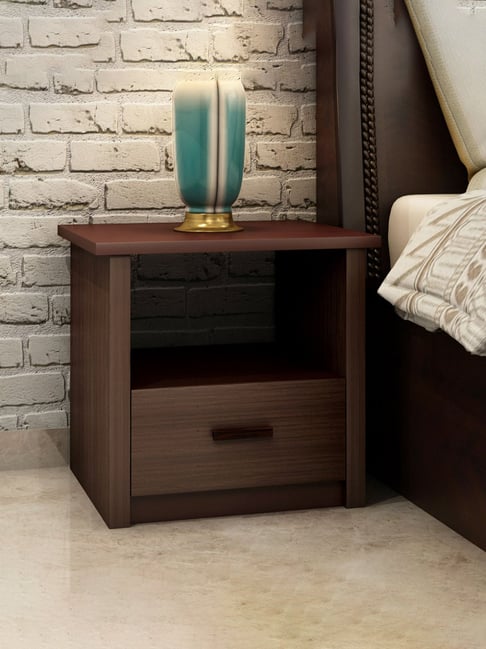 Durian Nina Red Engineered Wood Bed Side Table-image-2