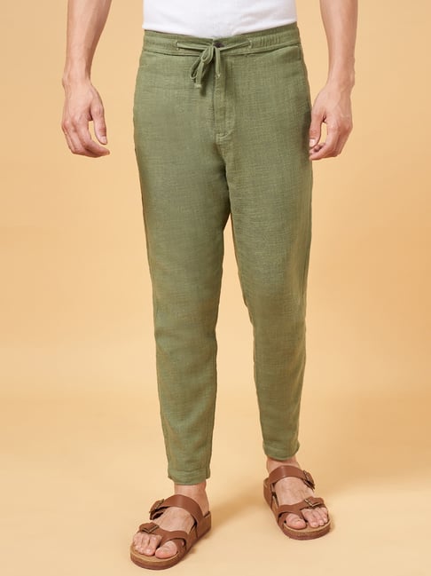 Cute Light Olive Green Wide Leg Tie Front Pants | Cute Green Summer Juniors  Pants | Lily Boutique