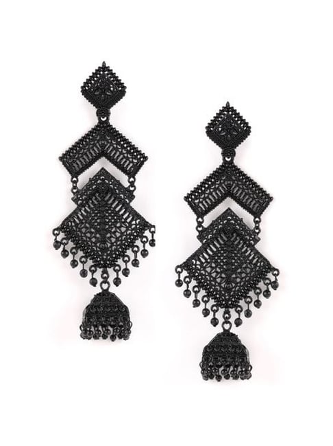 Buy Online Silver black earrings, Indian earrings, oxidised earrings,  antique black polish earrings, gif - Zifiti.com 1079022