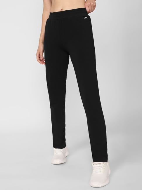 Reebok Black Cotton Track Pants