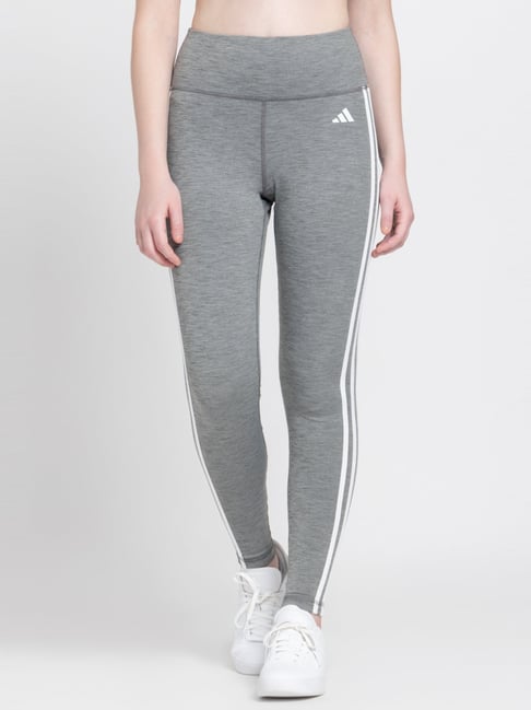 adidas Grey Striped Tights