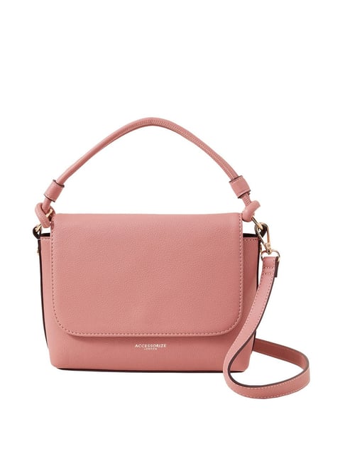 Accessorize London Pink Solid Medium Handbag-picture-17