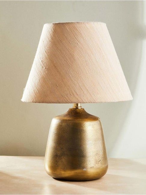 Brass Lamp Small Gold Table Lamp Fabindia Gold Varni Metal Bedside
