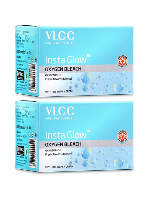 Buy VLCC Insta Glow Oxygen Bleach Pack of 2 Online At Best Price