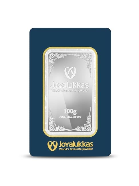 Buy Joyalukkas 999 100gm Blister Packed Silver Bar Online At Best
