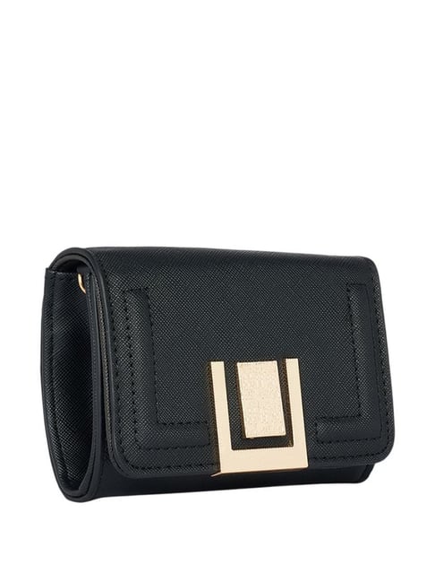Forever Glam by Pantaloons Black Textured Medium Wallet-picture-47