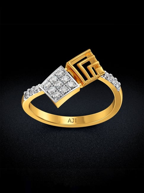 Joyalukkas 18k Gold Quadrant Diamond Casual Ring for Women-picture-40