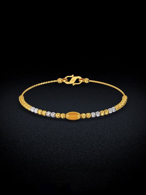 Buy 22ct / 22k Yellow Gold & Cz Fancy Ladies Bracelet 7 Inches 916 Online  in India - Etsy