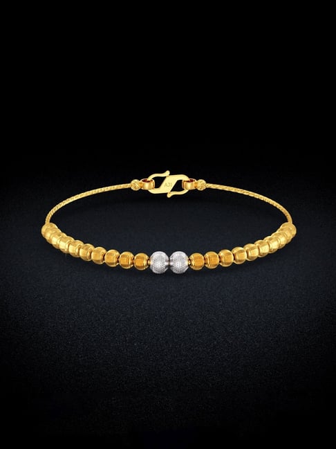 Authentic Gold bracelet design with rhodium and rose gold finish