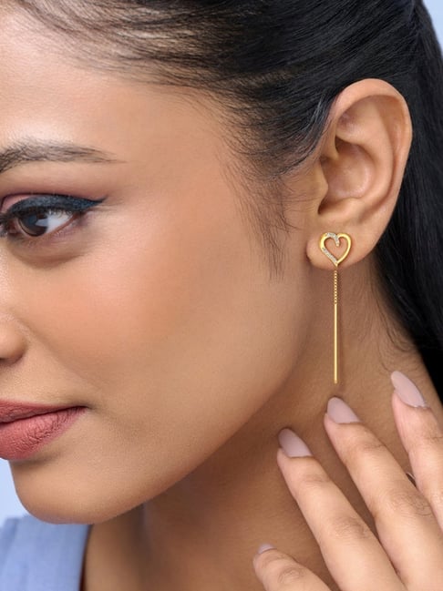 Exquisite 22 Karat Yellow Gold Sui Dhaga Earrings