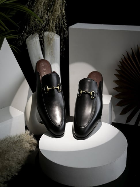 Griffin Men's CARLTON DOWNTOWN Black Mule Shoes-picture-30