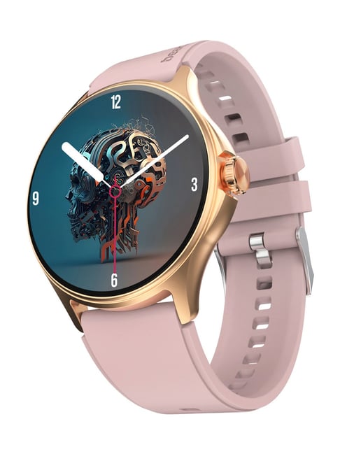 Buy beatXP Sigma Bluetooth Calling Smartwatch (Gold Pink) Online - Main Image