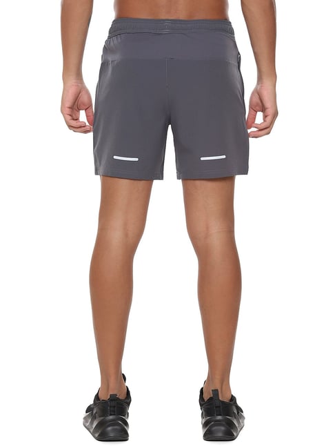 Jockey Men's Knit Sport Shorts- 9411 (Charcoal Melange & Shanghai