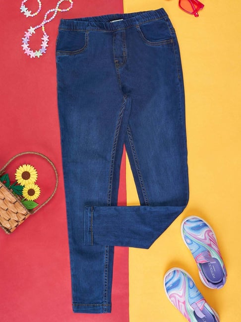 Pantaloons Junior Regular Girls Blue Jeans - Buy Pantaloons Junior Regular  Girls Blue Jeans Online at Best Prices in India