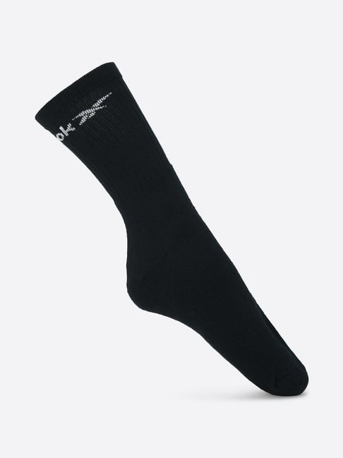 Reebok Black Regular Fit Printed Socks