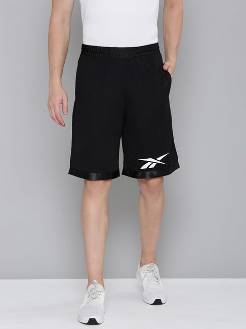 Reebok Black Regular Fit Printed Sports Shorts-picture-21